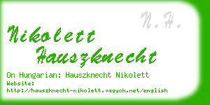 nikolett hauszknecht business card